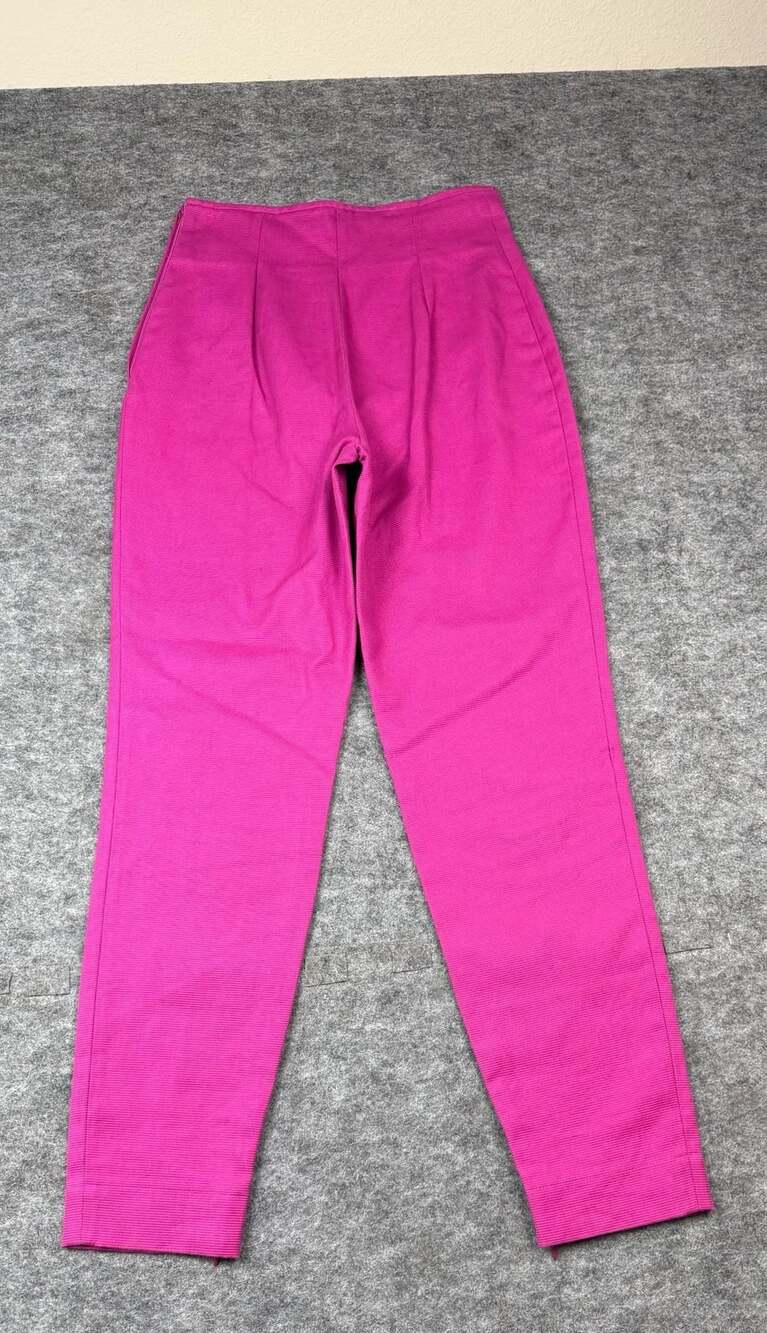 Complice Pants US 6 UK 10 FR 38 Pink Cotton Blend Tapered Trousers